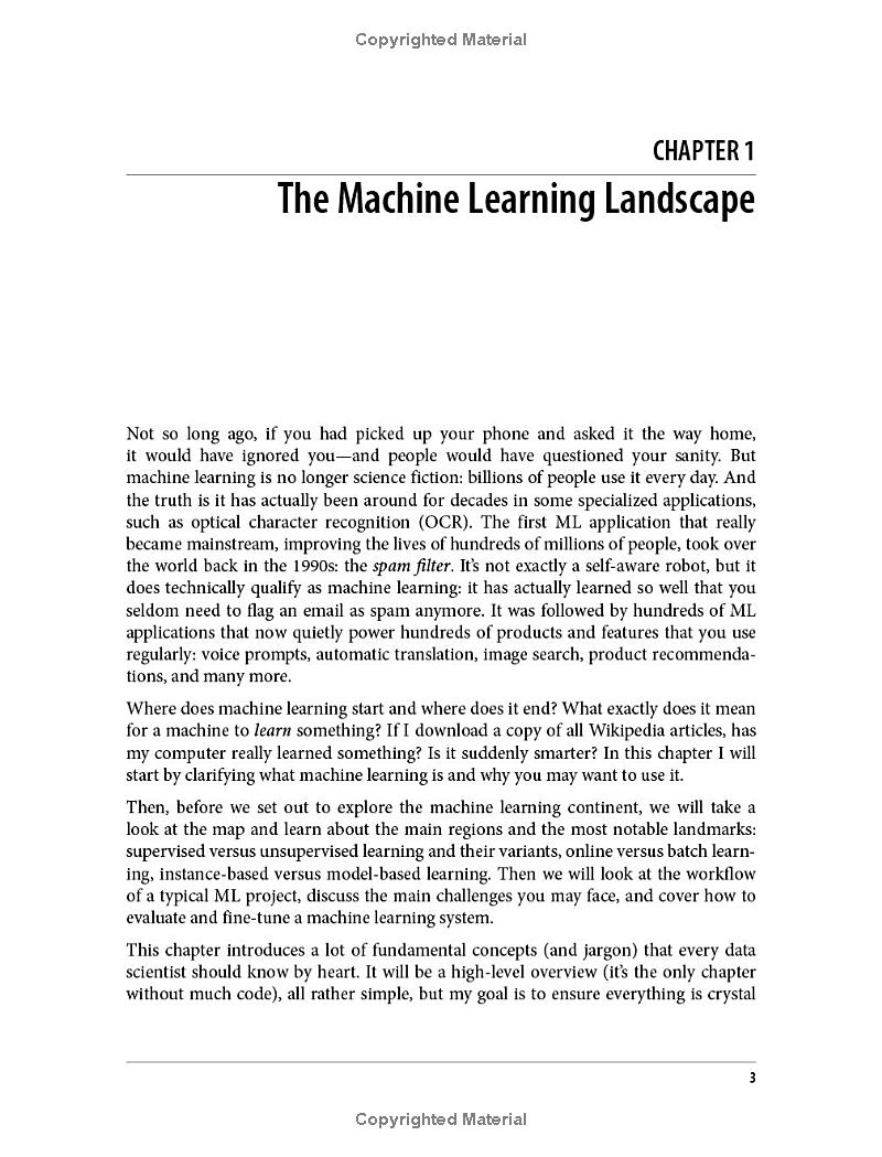 hands-on machine learning with scikit-learn, keras, and tensorflow, 3rd edition