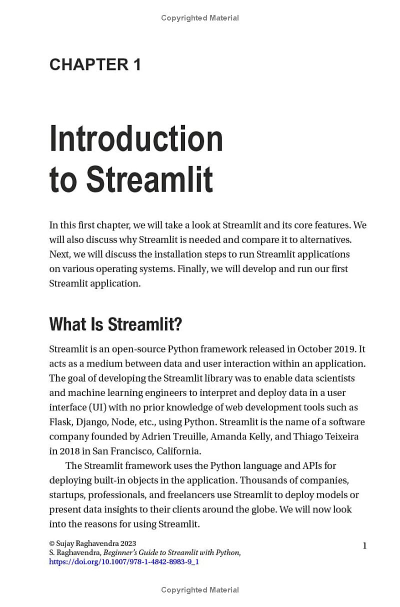 beginner's guide to streamlit with python pdf