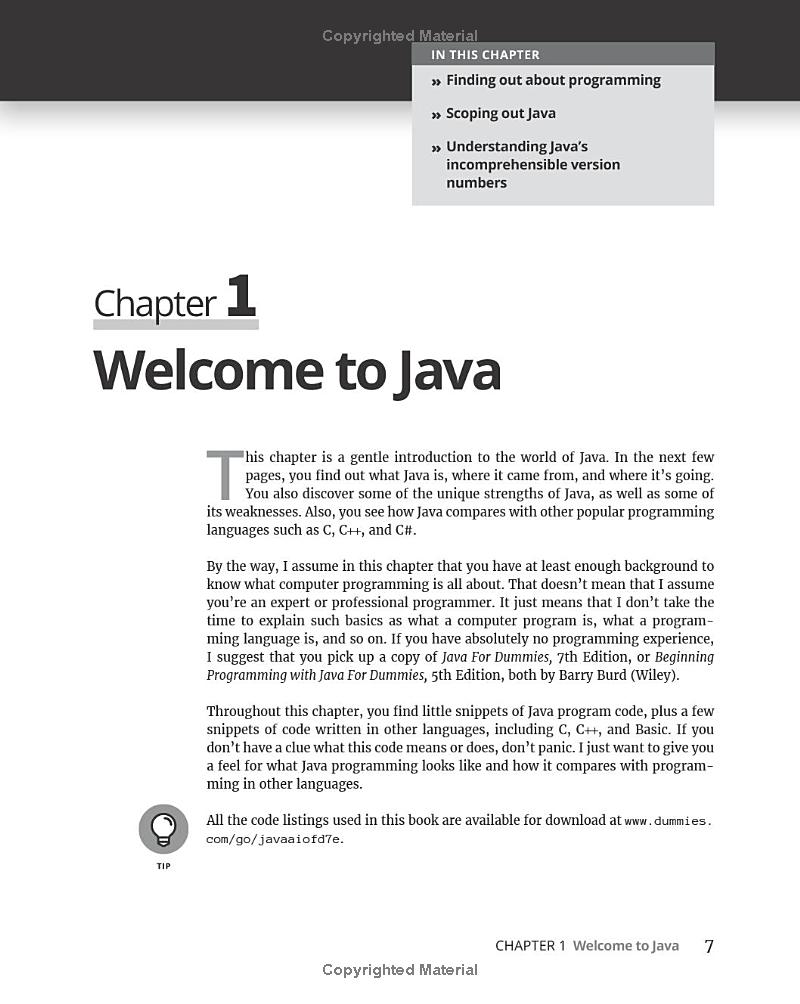 java all-in-one for dummies, 7th edition