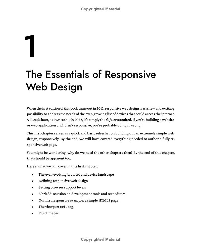 book Responsive Web Design with HTML5 and CSS - fourth edition